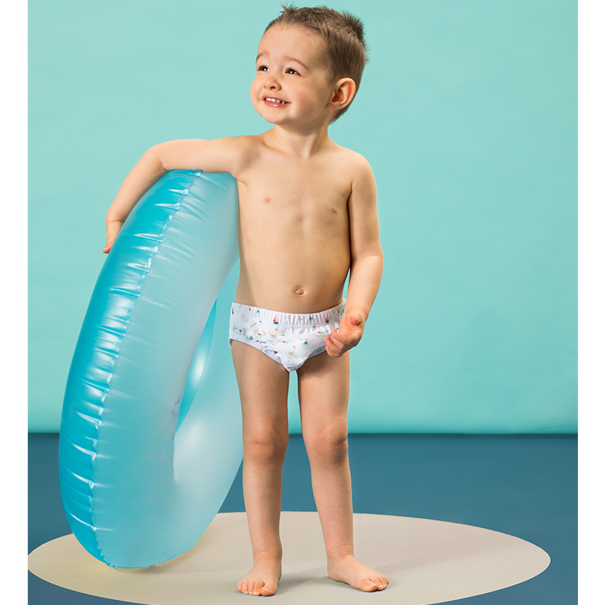 Slip de bain pour couches imprimé all-over 