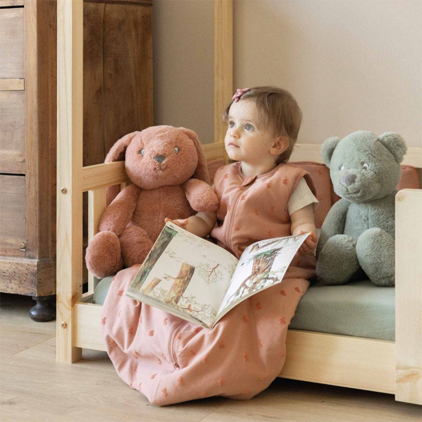 Peluche Ours Honey 45cm Vert Argile 
