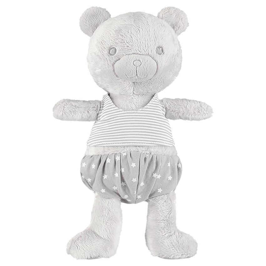 Peluche ours en sherpa avec short étoilé Main Peluche ours en sherpa avec short étoilé