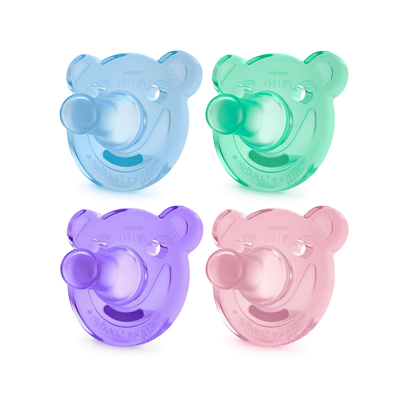 Lot de 2 sucettes Soothie 3m+ - Ours 