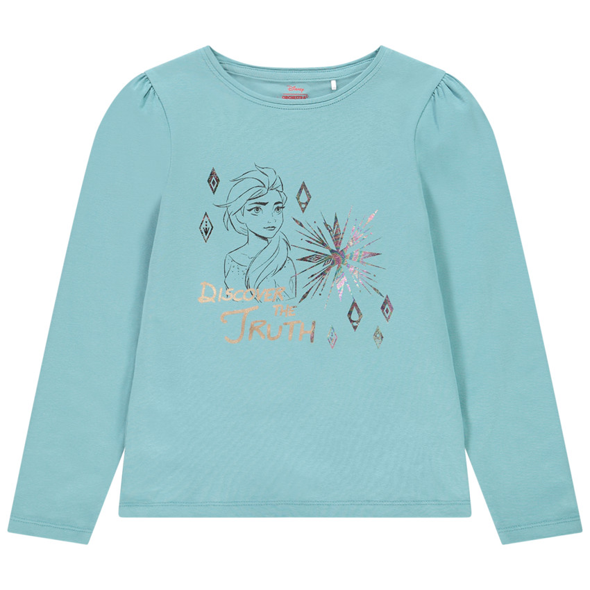 T-shirt manches longues print Reine des neiges Disney pour enfant fille 
