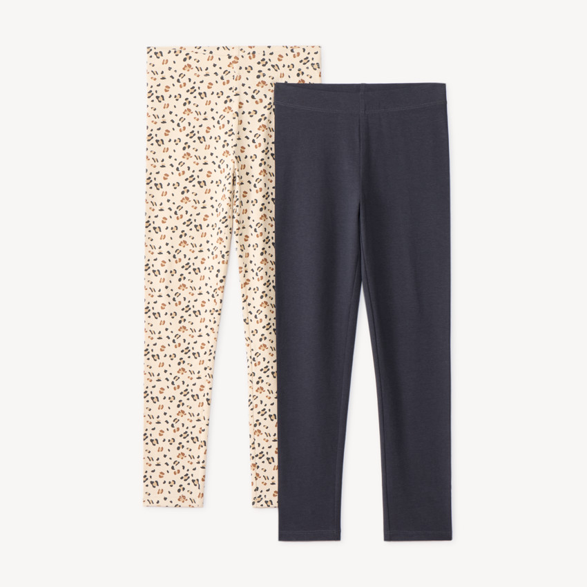 Lot de 2 caleçons uni et imprimé pour fille 