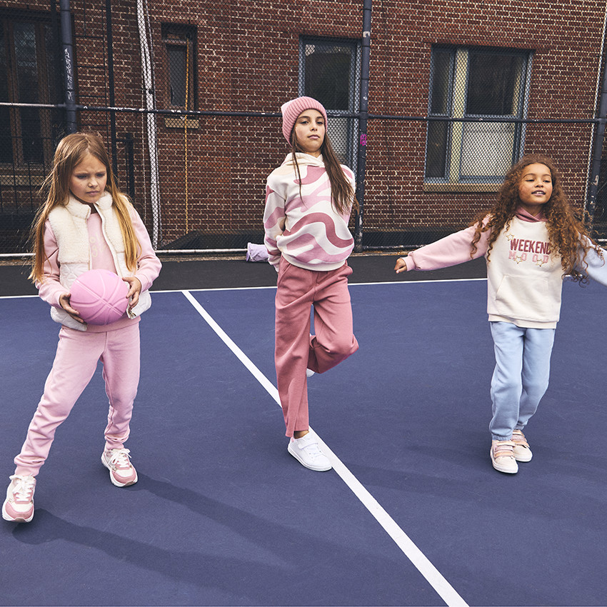 Sweat molleton à capuche effet color block pour fille 