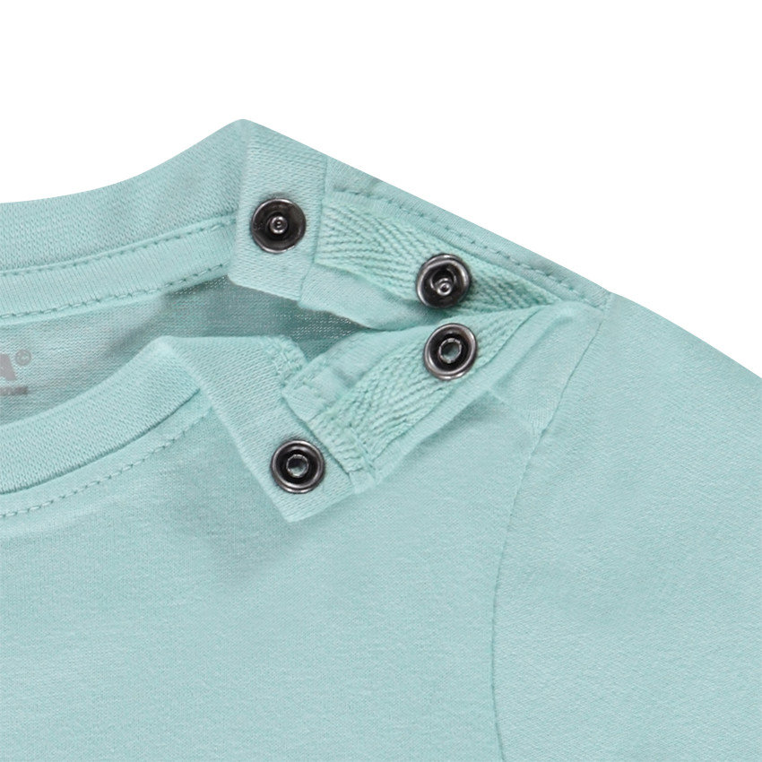 T-shirt en jersey print animal avec message en relief pour bébé garçon 