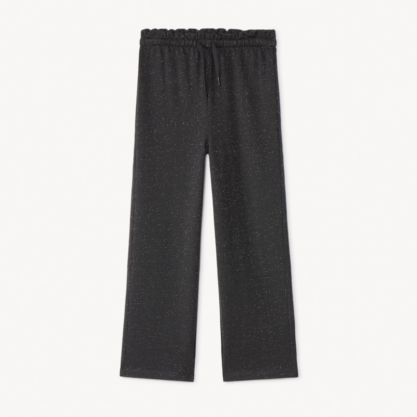 Jogging droit en molleton scintillant fille 