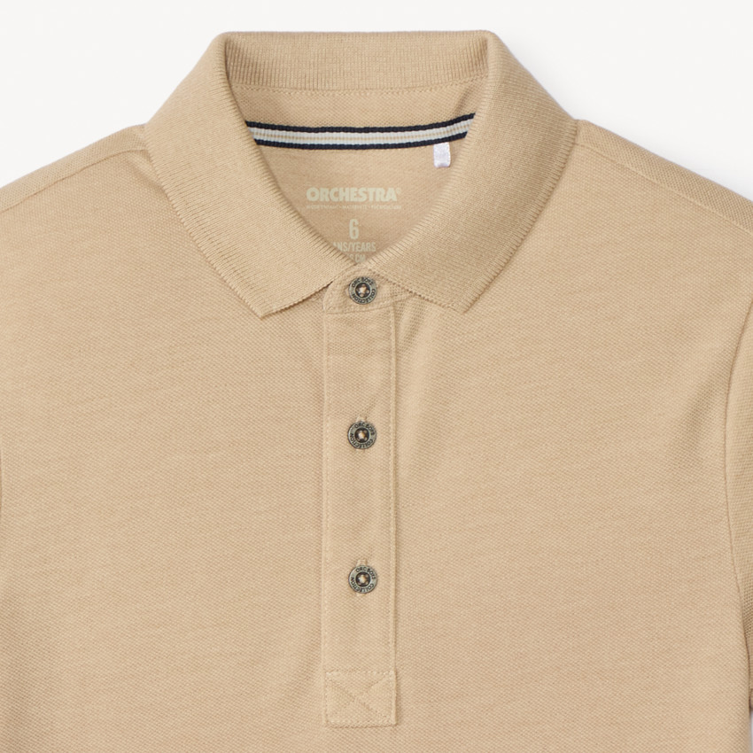 Polo manches courtes uni coton pour garçon 