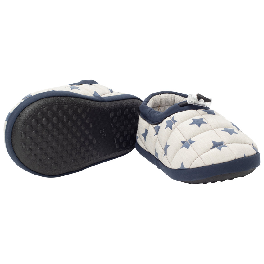 Chaussons bas élastiqués effet matelassé et imprimé étoiles all-over pour garçon 