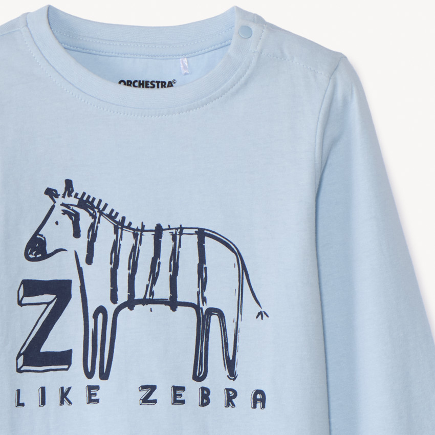 T-shirt manches longues print animal pour bébé garçon 