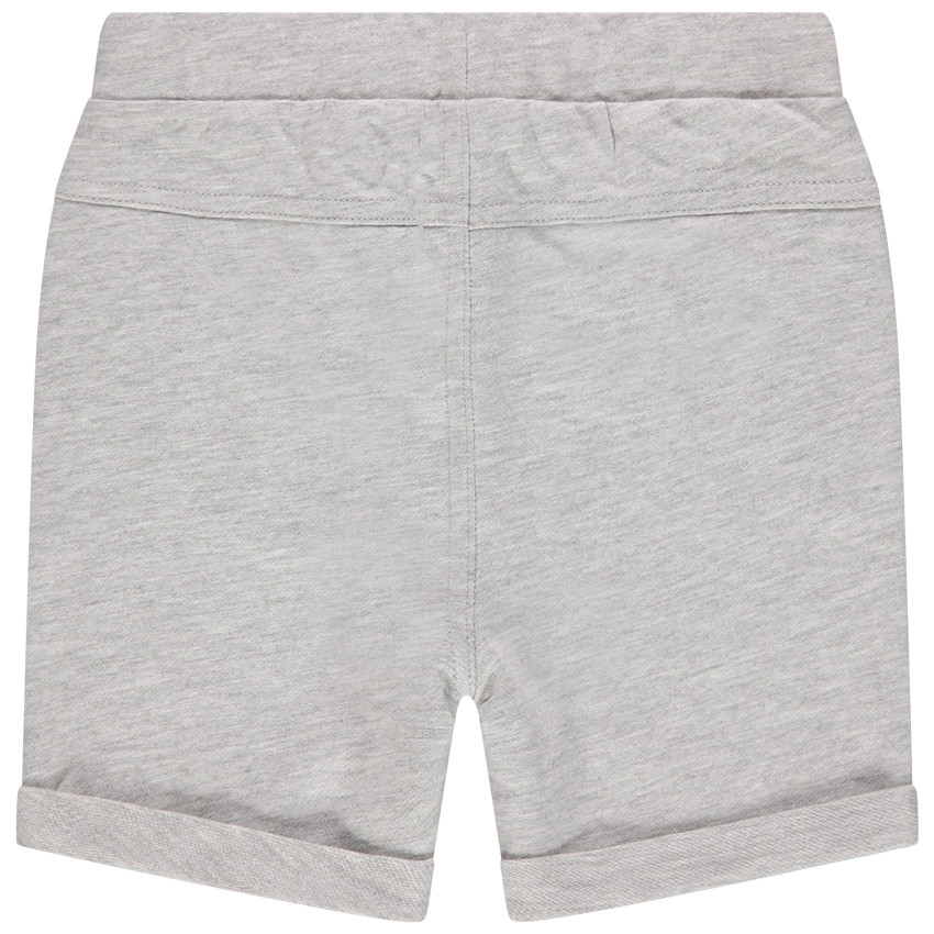 Bermuda en molleton uni à cordons imprimés pour bébé garçon 