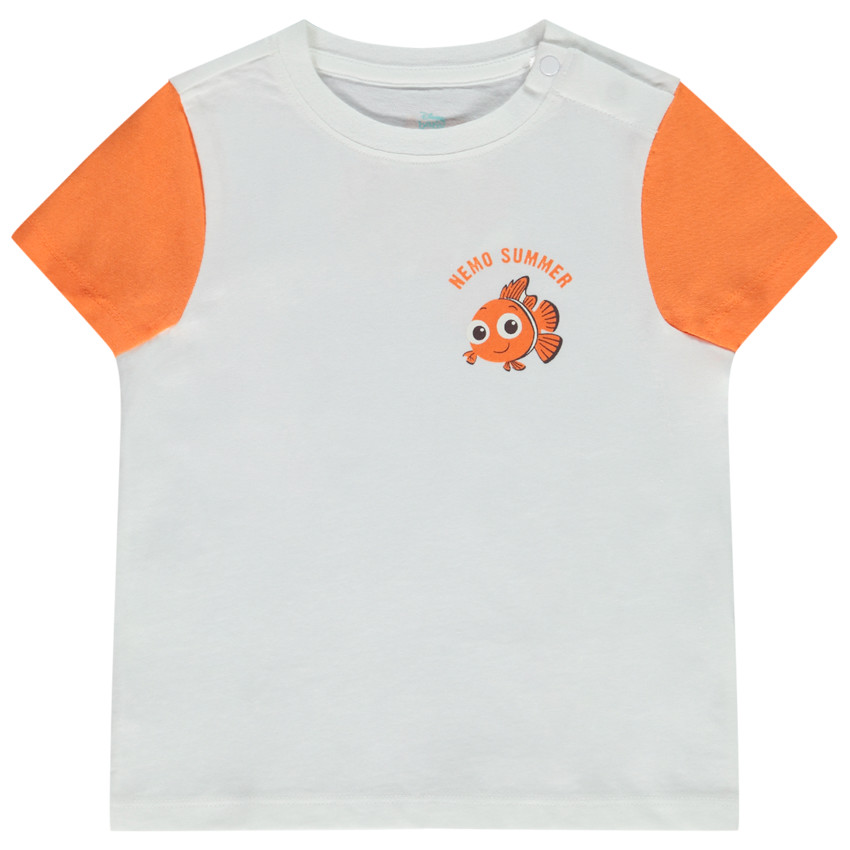 T-shirt manches courtes raglan en jersey print Nemo Disney pour bébé garçon