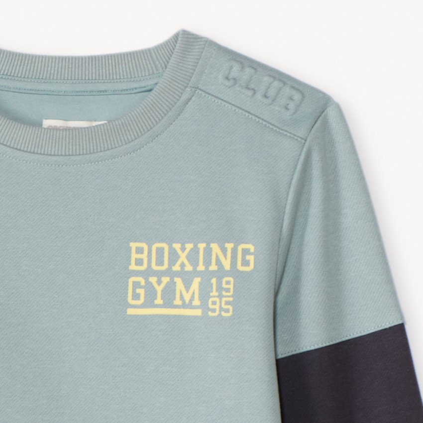 Ensemble jogging molleton effet color block pour garçon 