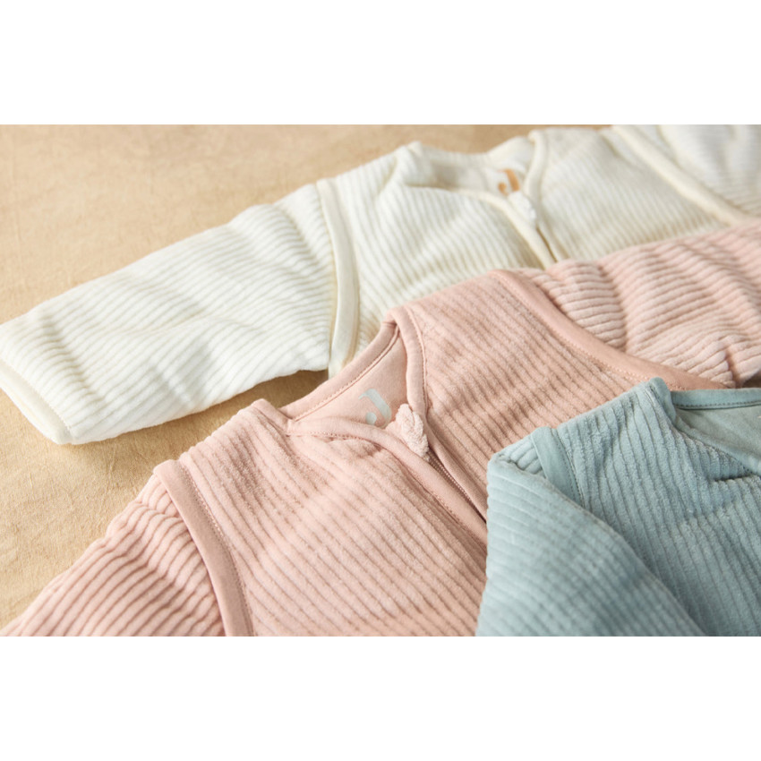 Gigoteuse manches amovibles 90cm Rib Sea Green 4 saisons 