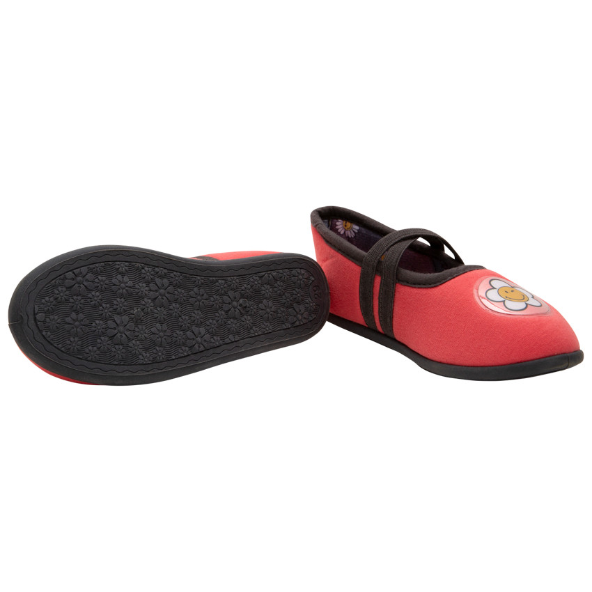Chaussons babies bas patch SmileyWorld fleur 