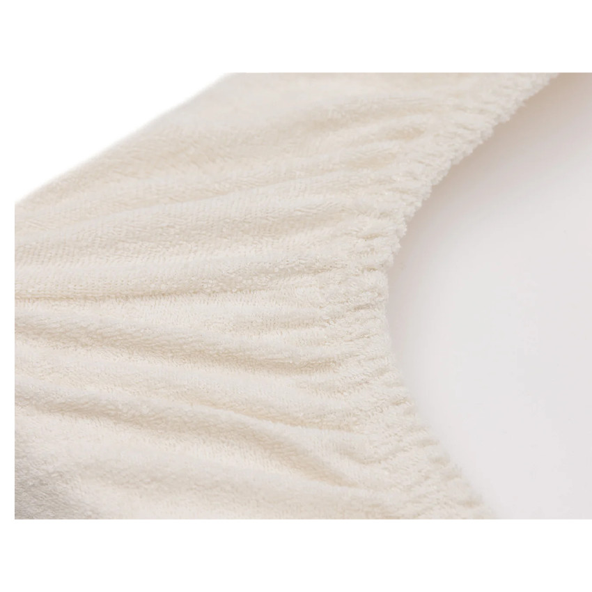 Housse matelas à langer éponge - Rose sauvage/Ivoire - 50x70 cm - 2 Pcs 