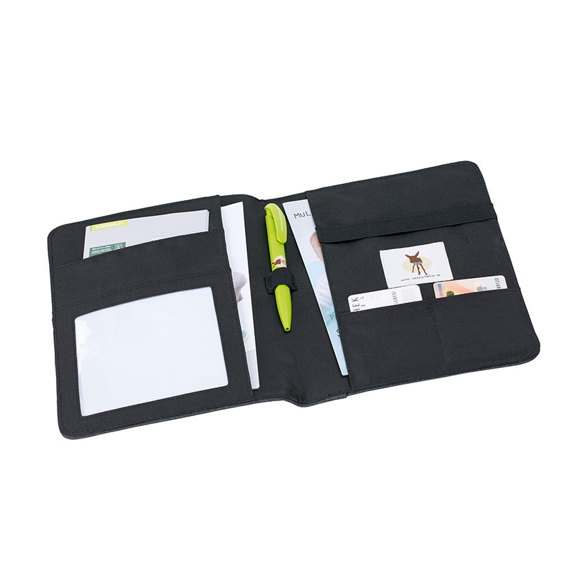 Protège carnet de santé imprimé triangles - Gris foncé 