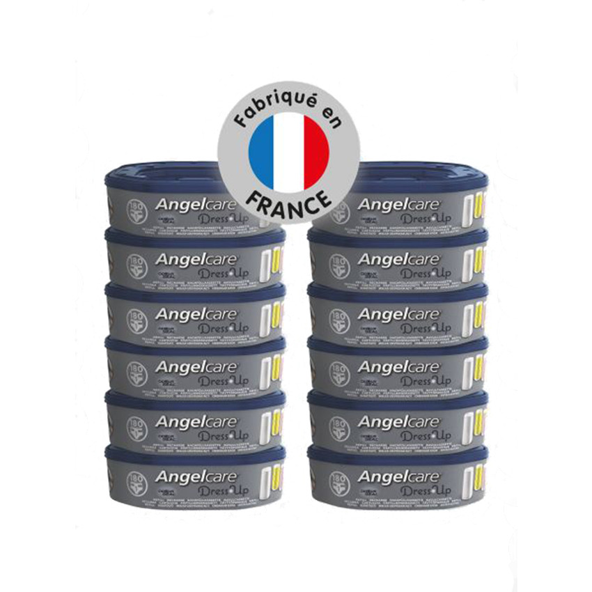 Pack de 3 recharges octogonales pour poubelle à couche Angelcare Dress Up -  Achat & prix