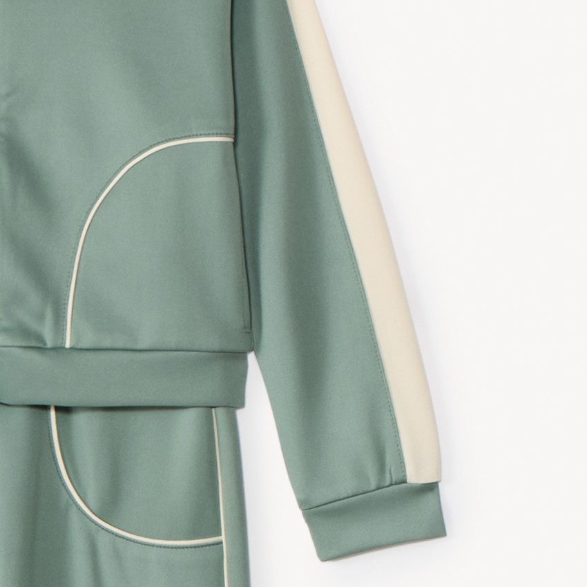 Ensemble jogging uni avec capuche pour fille 