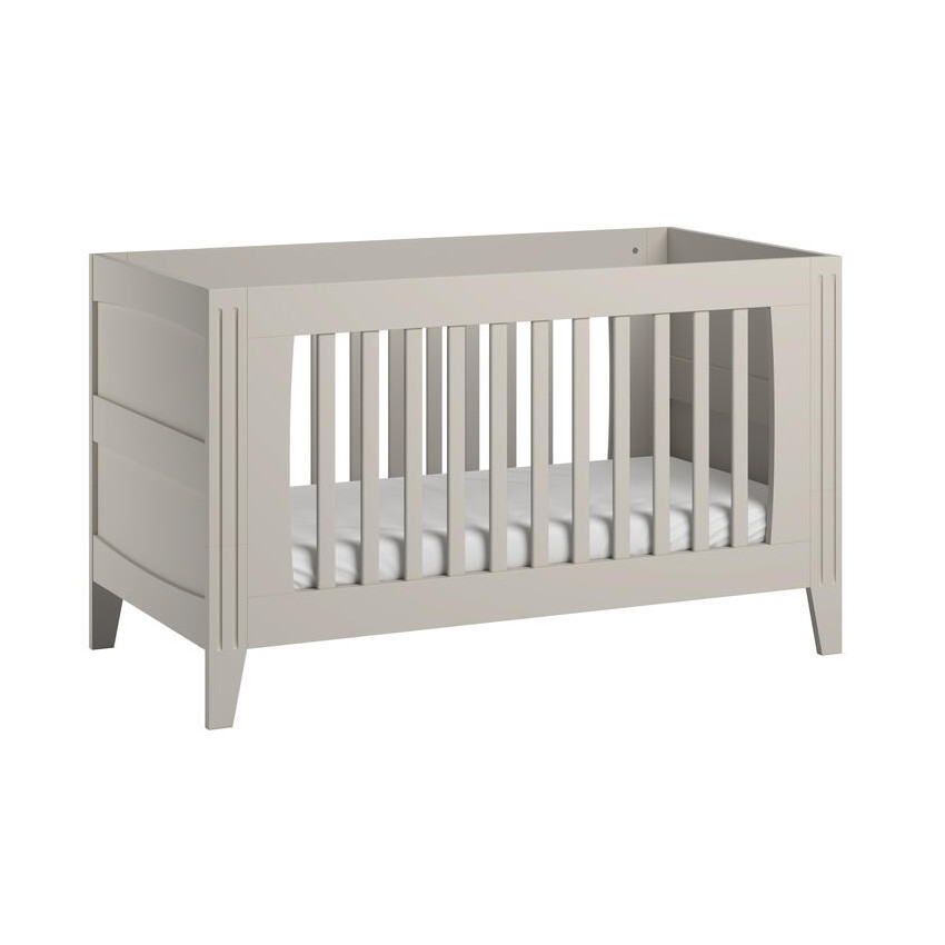 Lit bébé évolutif 70 x 140 cm Milenne sable-beige 