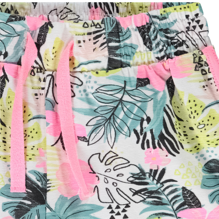 Short en jersey imprimé fantaisie pour fille 