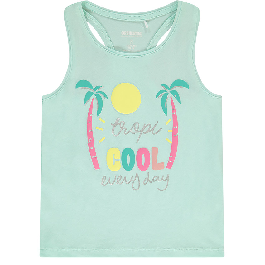 Débardeur en jersey avec print fantaisie pour fille