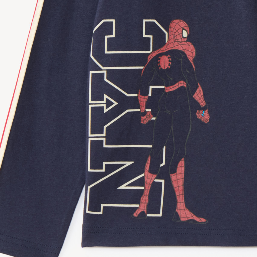 Polo garçon manches longues print Spider-Man Marvel 