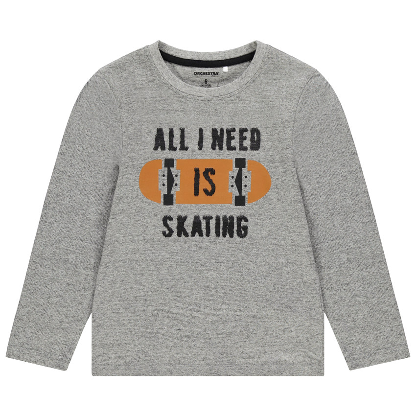 T-shirt manches longues à sequins magiques pour enfant garçon 