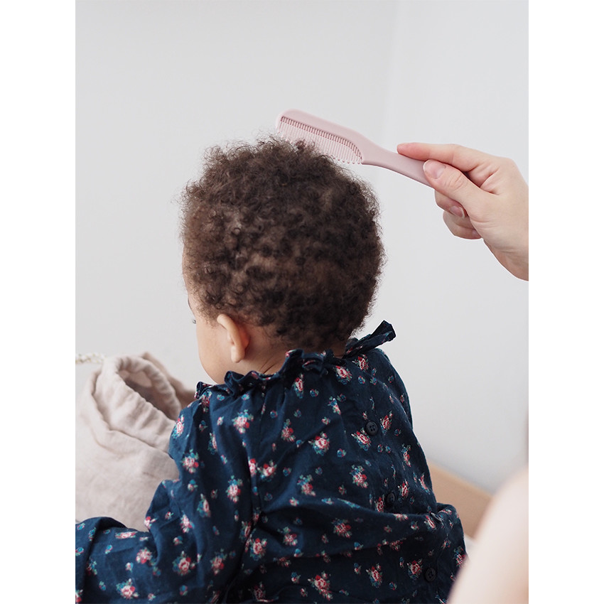 Brosse + Peigne Old Pink - Rose (Béaba) - Image 3