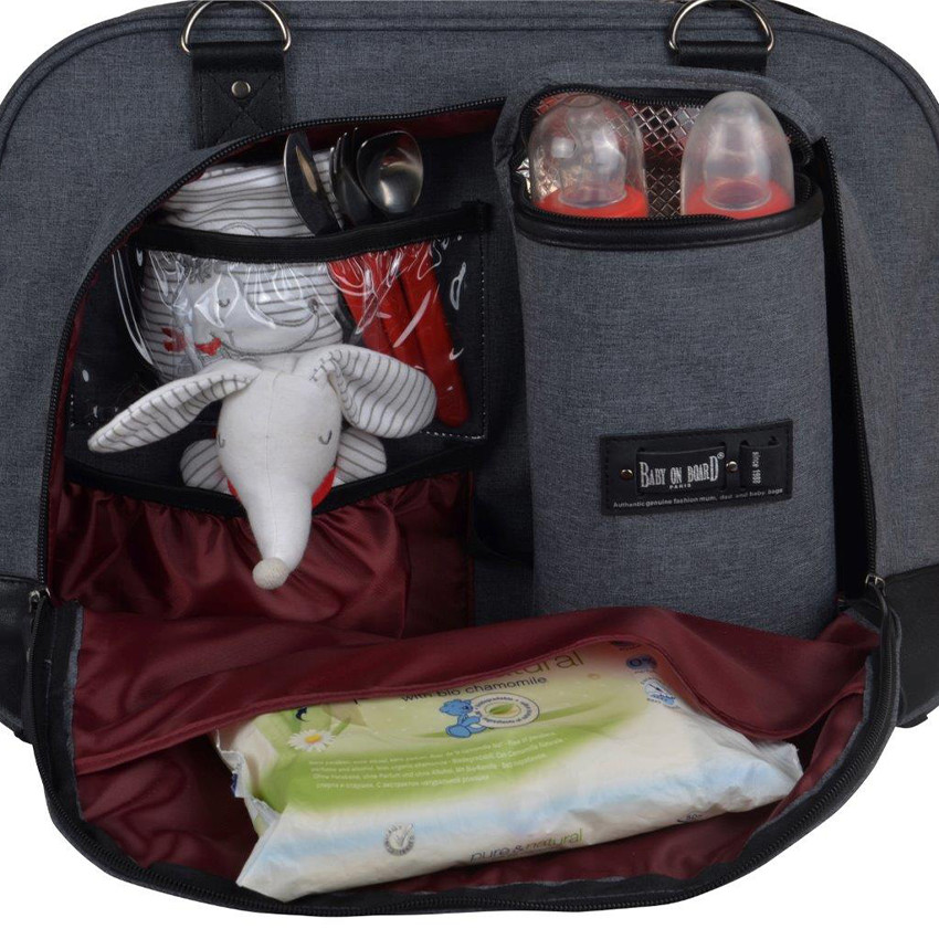 Sac à langer Daily Smoke gris  