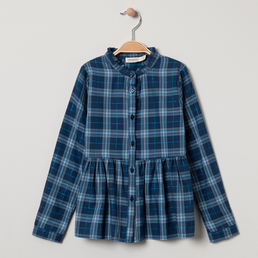 Chemise manches longues à carreaux 