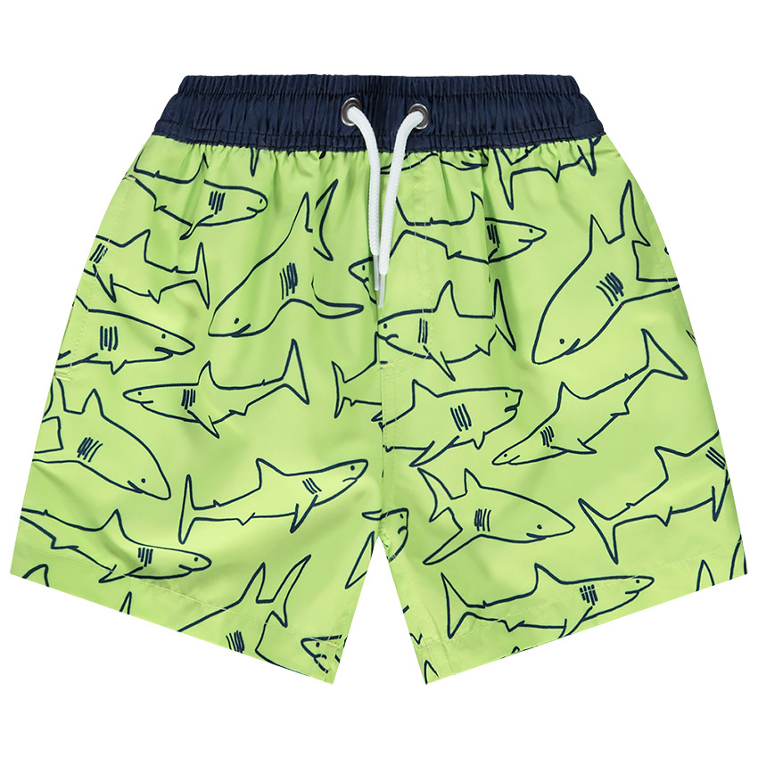 Short de bain imprimé requins pour garçon 
