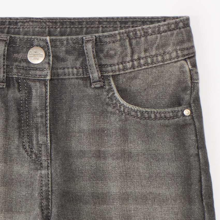 Jean large fille uni 