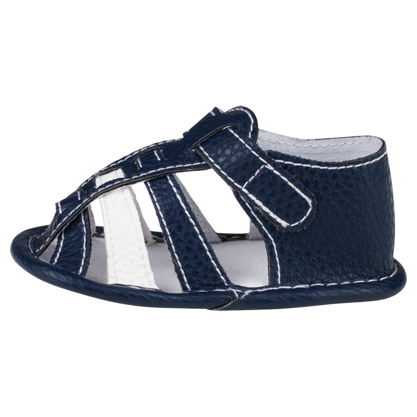 Nu-pieds aspect cuir à brides 