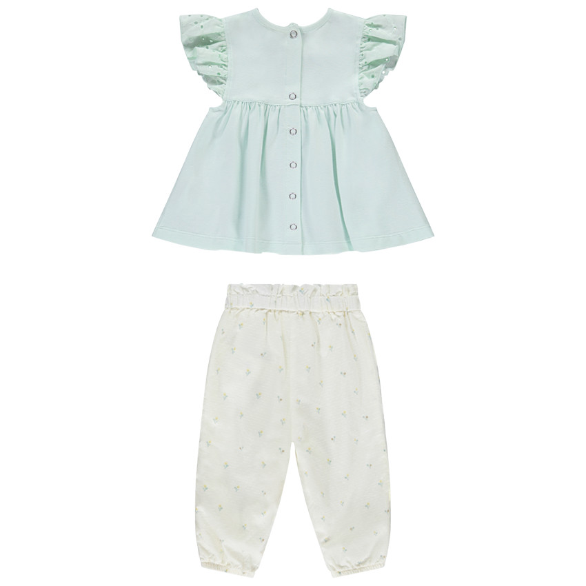 Ensemble pantalon + tunique fantaisie pour bébé fille  