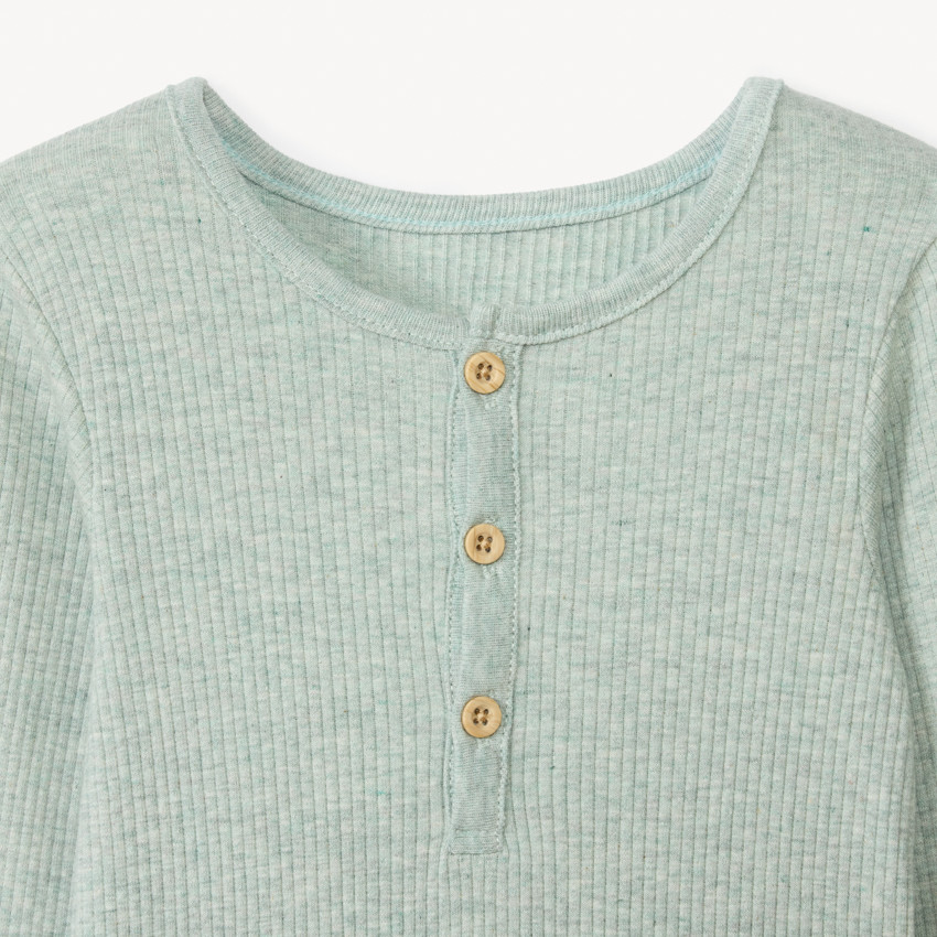 Lot de 3 bodies manches longues col tunisien pour bébé garçon  