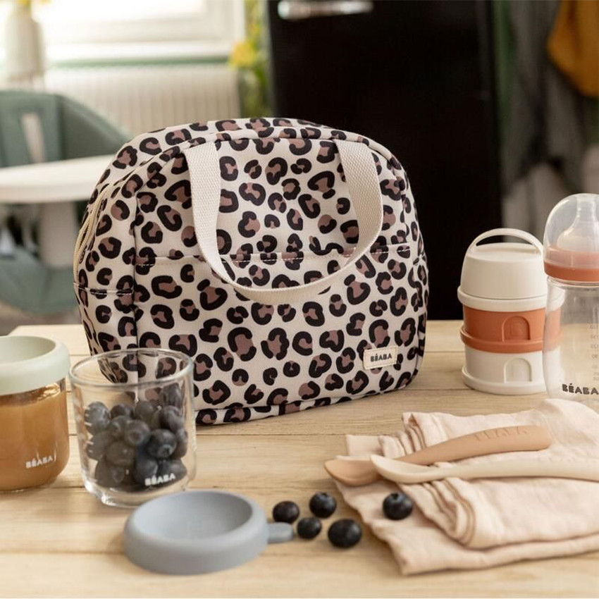 Sac repas isotherme Leopard Clay 
