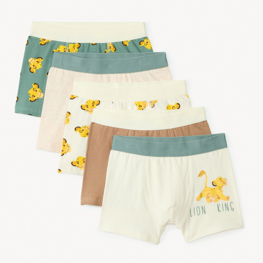 Lot de 5 boxers Roi Lion Disney pour garçon