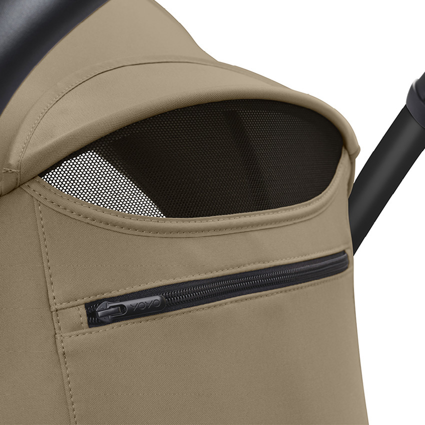 Poussette Stokke® YOYO³ à partir de 6 mois - cadre noir/toffee 