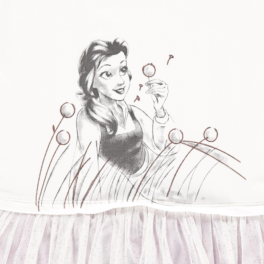 Robe effet 2 en 1 print Disney Belle 