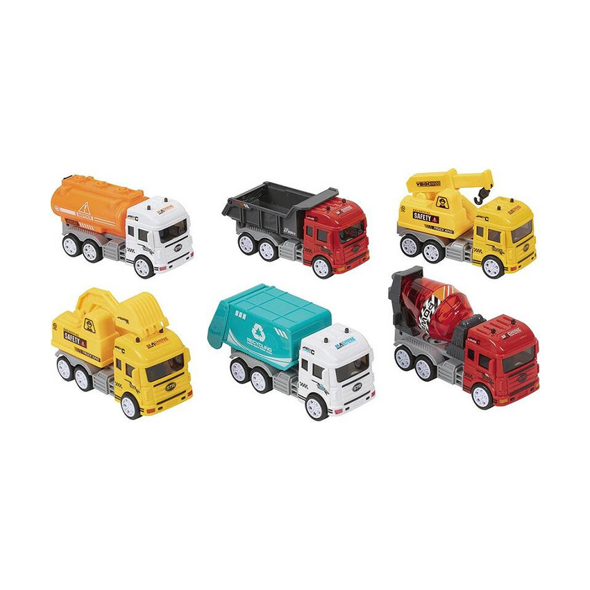 Coffret de 6 véhicules de services urbains à friction 