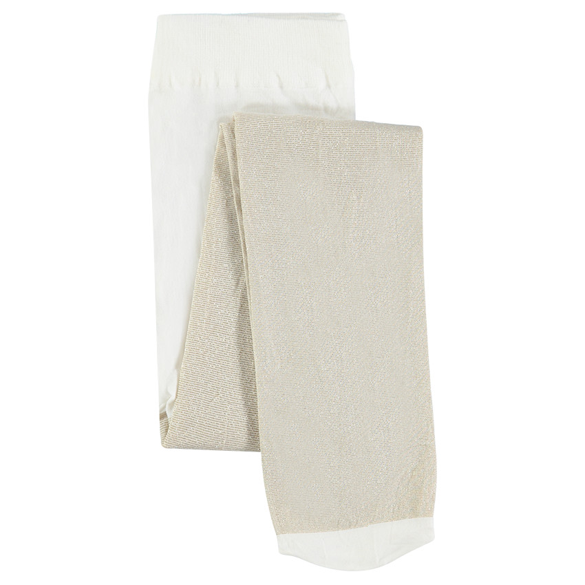 Collants fins dorés pour enfant fille