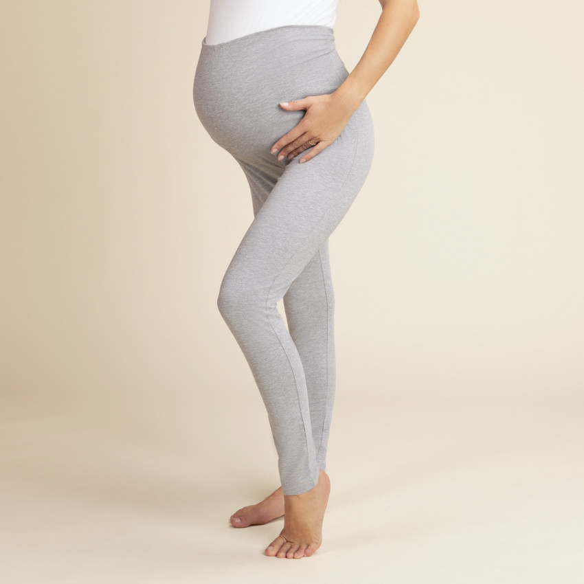 Beau legging mi-mollet de grossesse Maternité blanc - Taille S - Maternité