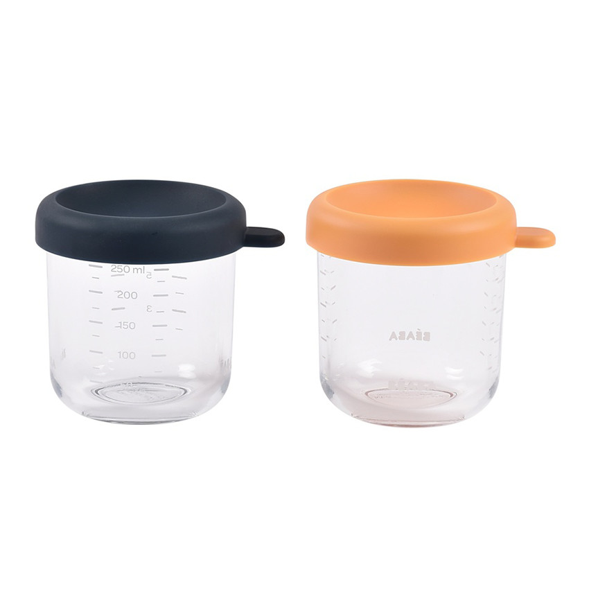 Pot de conservation en verre 250ml Night Blue 2pcs Honey