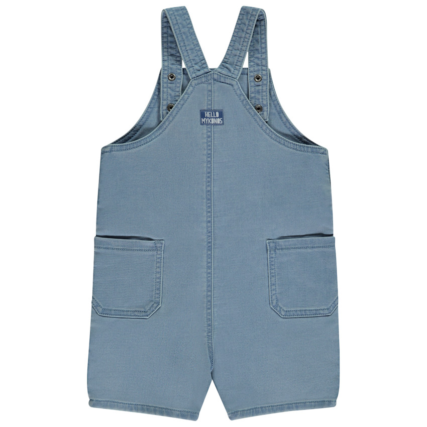 Salopette courte avec palmier en relief pour bébé garçon 