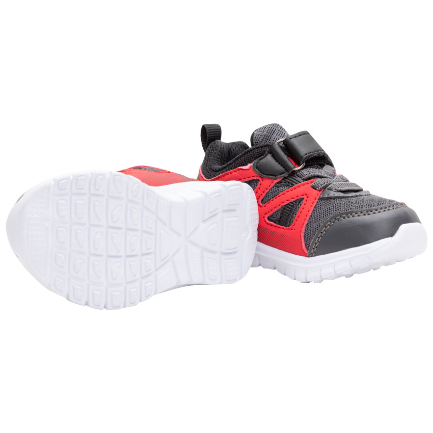 Baskets en mesh bicolores à lacets et scratch 