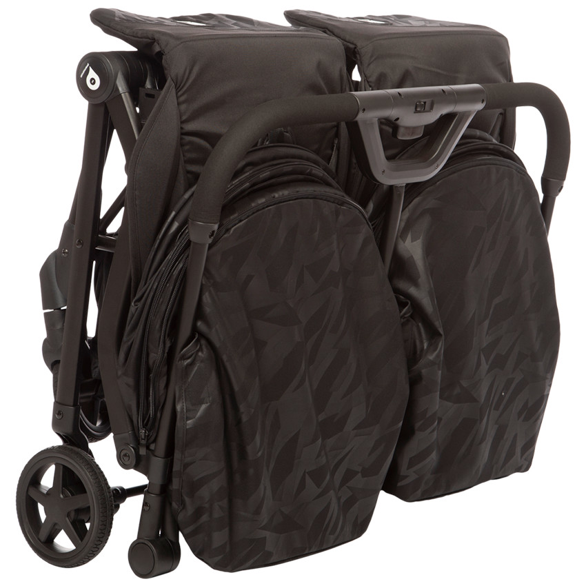 Poussette double premium Aria Twin - Noir 