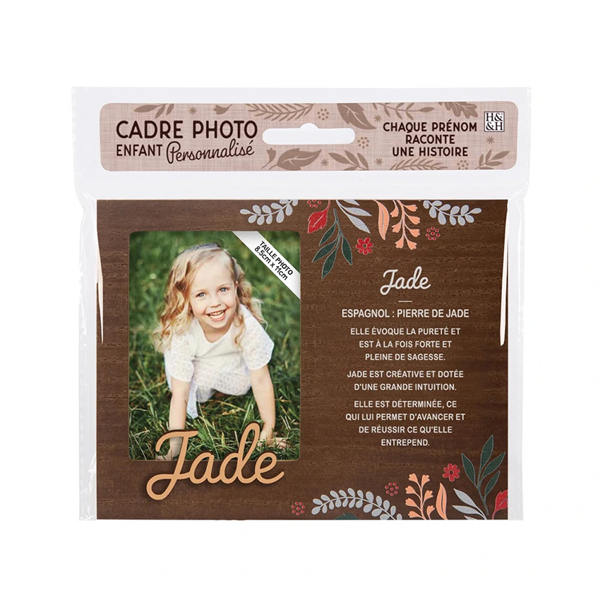 Cadre photo personnalisé 18,5 x 14,5 cm Jade 