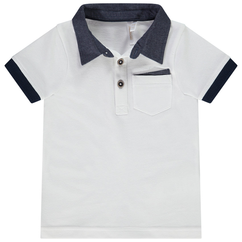 Polo manches courtes en coton piqué pour bébé garçon 