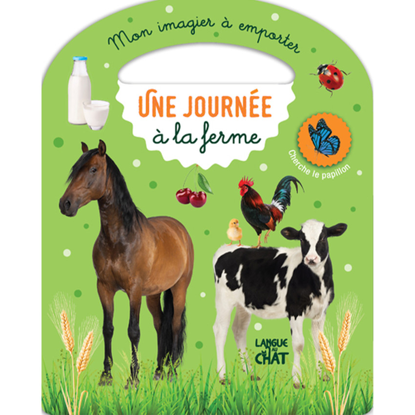 Livre Mon imagier à emporter Une journée à la ferme 