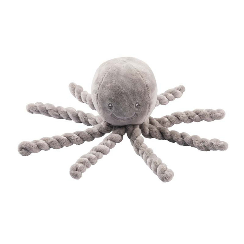 Peluche Poulpe Lapidou - Gris Main Peluche Poulpe Lapidou - Gris