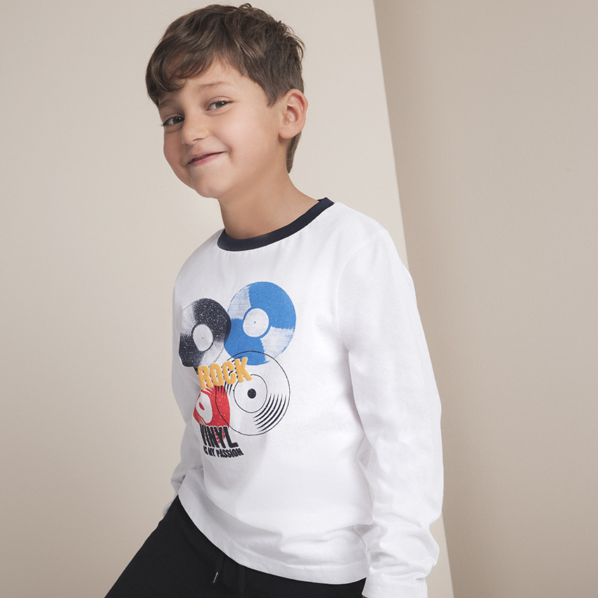 T-shirt manches longues print vinyles 